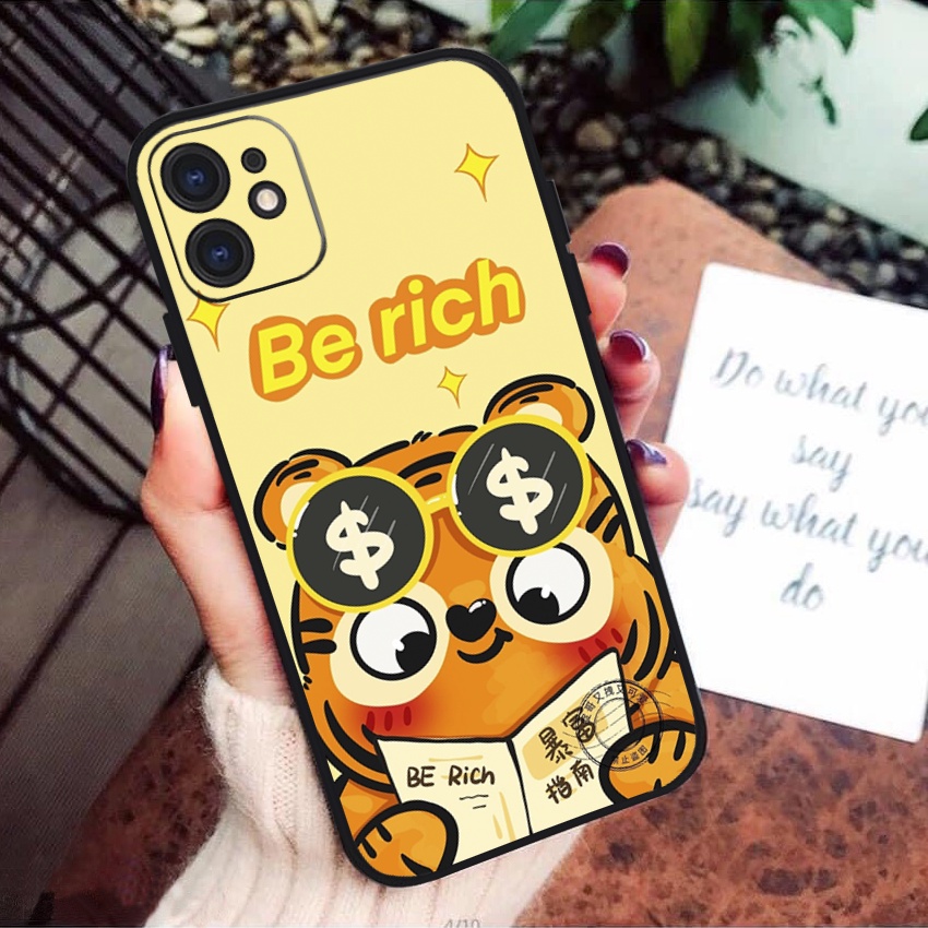 Vỏ ốp iPhone Silicon viền vuông Tiger 195-196 cho iPhone 6pl/6s/6spl/7/7pl/8/8pl/x/xs/11/12/13/14/pro/max - Chinchincase