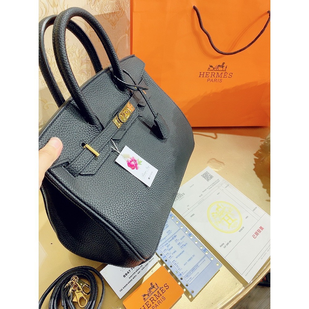 [Ảnh thật] TÚI HERMES BIRKIN SUPER VIP‼️ fullbox , túi vải , card, hoá đơn màu đen