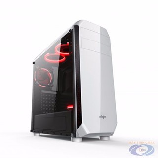 Case Aigo Aegis White (Mid Tower) Tặng 2 fan LED