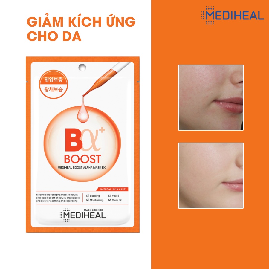 Mặt Nạ Đều Màu Da Mediheal Boost Alpha Mask EX 23ml [K74]