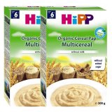 Bộ 2 hộp Bột ăn dặm ngũ cốc tổng hợp Hipp 200g