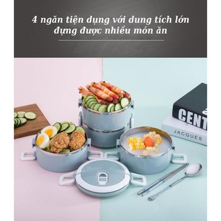 HỘP CƠM 4 TẦNG GIỮ NHIỆT SIÊU XỊN
