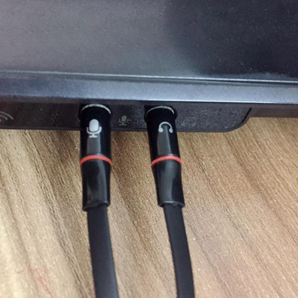 Dây cáp chuyển đổi âm thanh 3.5mm đầu cái sang 2 đầu đực