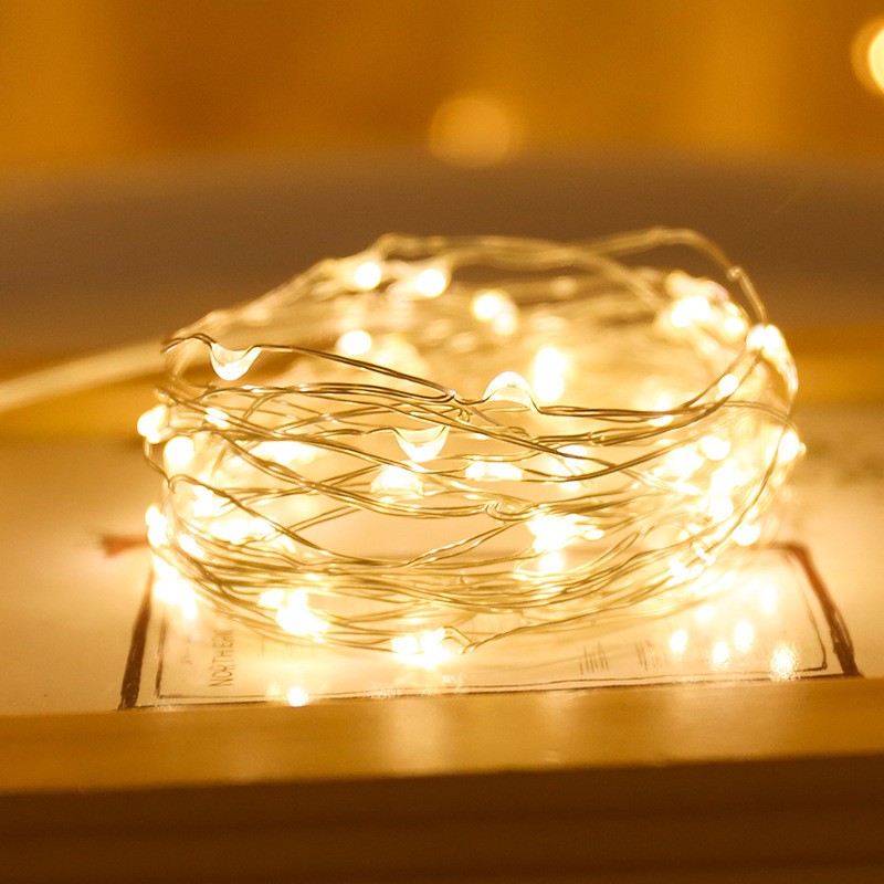 Đèn LED Đom Đóm Fairylight Trang Trí Decor Nhà Cửa - Có 3 Chế Độ - Kèm Sẵn Pin (1 mét / 2 mét) | WebRaoVat - webraovat.net.vn