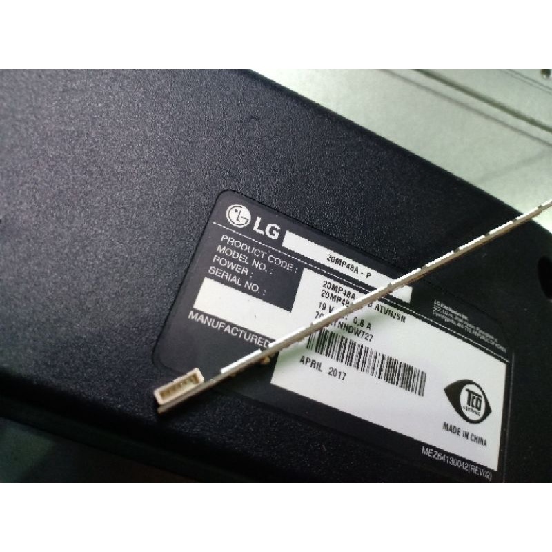 Thanh led cao áp và jack cắm màn hình LG20MP48A