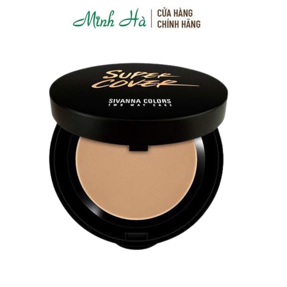 Phấn phủ Sivanna Super Cover Highest Wear Pact HF201 10g giúp bạn có lớp nền hoàn hảo