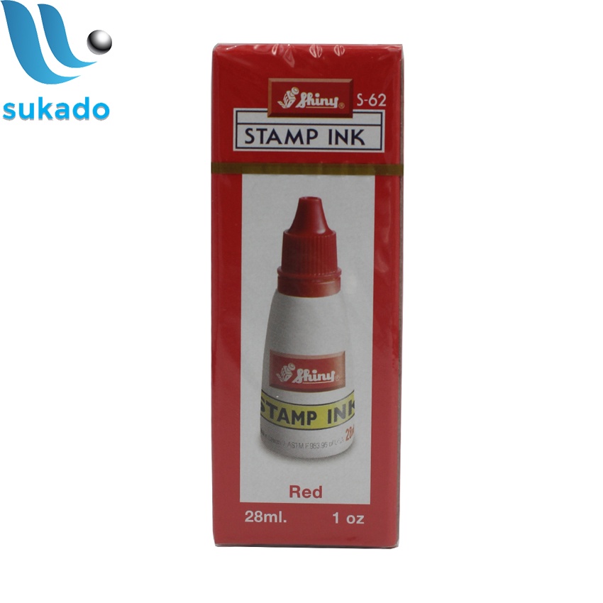 Mực đổ con dấu Shiny đỏ không phai S62/SI60/SI61/SI62/SI63 SUKADO