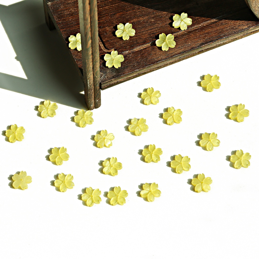 Hạt Cườm Acrylic 10mm Hình Hoa Anh Đào Nhiều Màu Sắc Làm Trang Sức Thủ Công diy