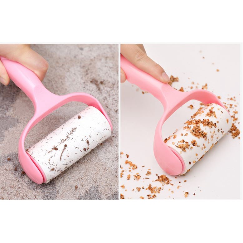 Cây Lăn Bụi Tặng Kèm 2 Lõi Lăn Làm Sạch Quần Áo, Chăn Nệm, Sofa, Lông Chó Mèo