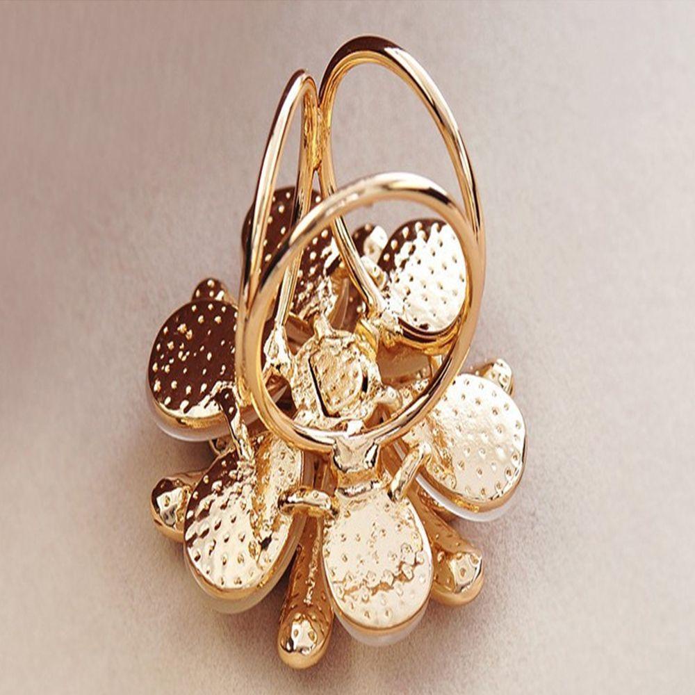 IVORY Hoa Trà Ngà Voi Màu Ngà|Trâm Cài Khăn Choàng Đính Đá Opal Chất Lượng Cao Cho Nữ