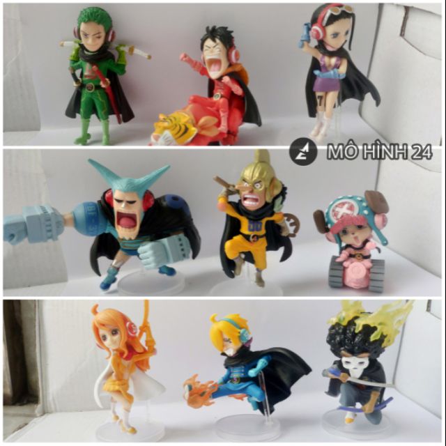 [SET 10 MẪU] MÔ HÌNH CHIBI BĂNG MŨ RƠM COSPLAY GERMA nhà VINSMOKE fullbox one piece WCF