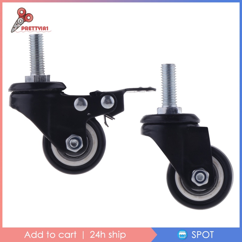 Bánh xe xoay bằng cao su 1.5&quot; M10 thay thế cho ghế ngồi