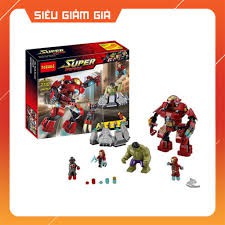 Lắp Ráp Xếp Hình Super Heroes Mô Hình Người Sắt Và Khổng Lồ Xanh Hulkbuster 248 Khối - Đồ Chơi Trẻ Em