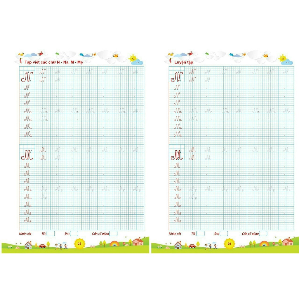 Sách Luyện viết chữ đẹp - Trọn bộ 4 quyển (Luyện viết chữ thường, chữ hoa, chữ đứng, chữ nghiêng) (Combo, Lẻ tùy chọn)