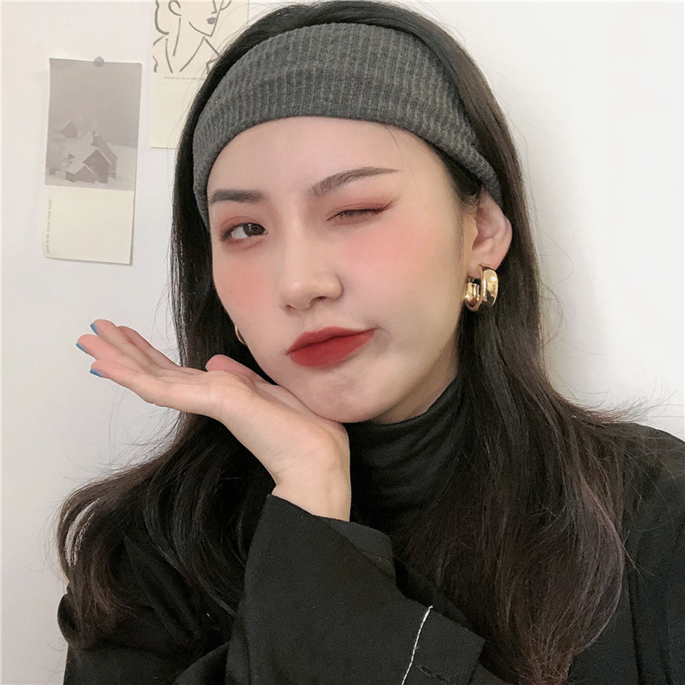 Bông Tai Dáng Tròn Phong Cách Hip Hop Thời Trang Cho Nữ