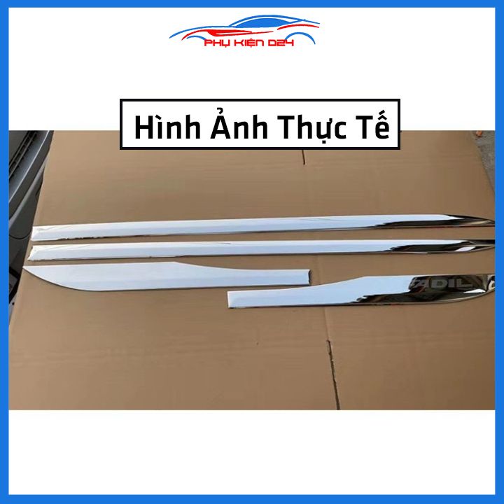 Bộ ốp nẹp sườn Fadil 2019-2020-2021-2022 mạ crom trang trí làm đẹp xe