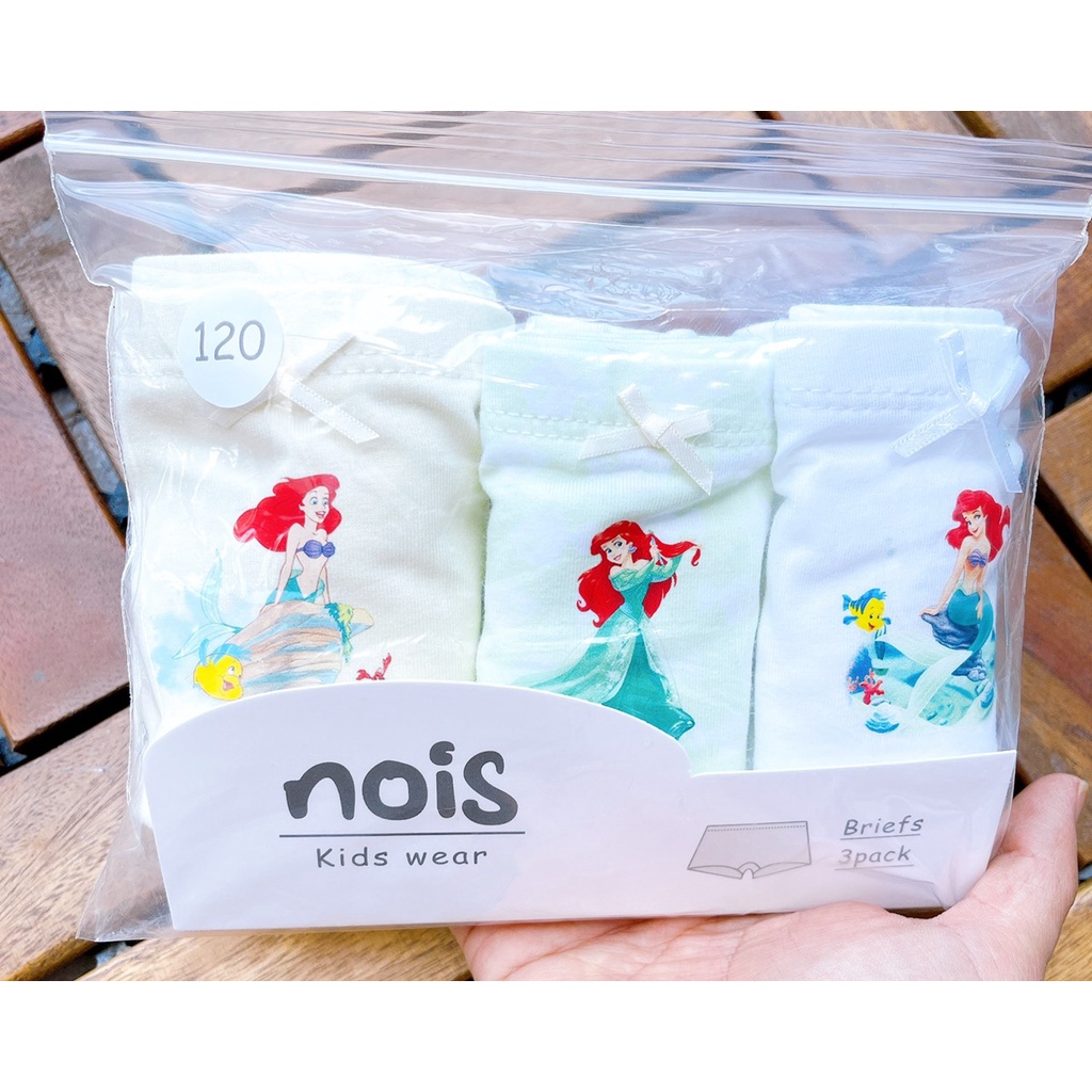 Quần chip bé gái vải cotton thoáng mát size từ 10kg-45kg, combo quần lót cho trẻ em gái ALC001