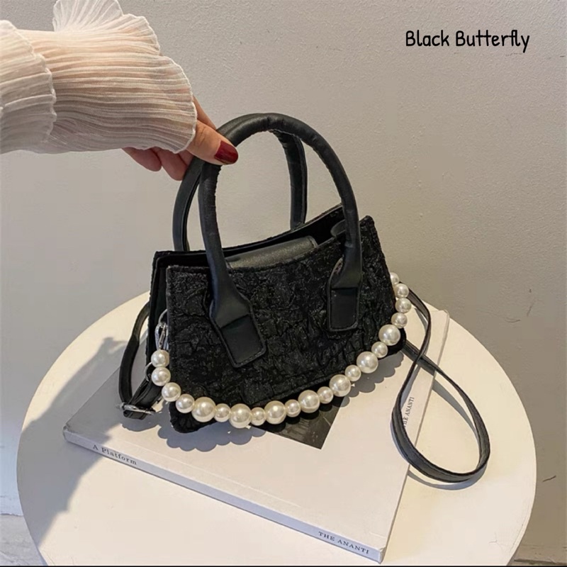 Túi đeo chéo mini vải sần Butterfly