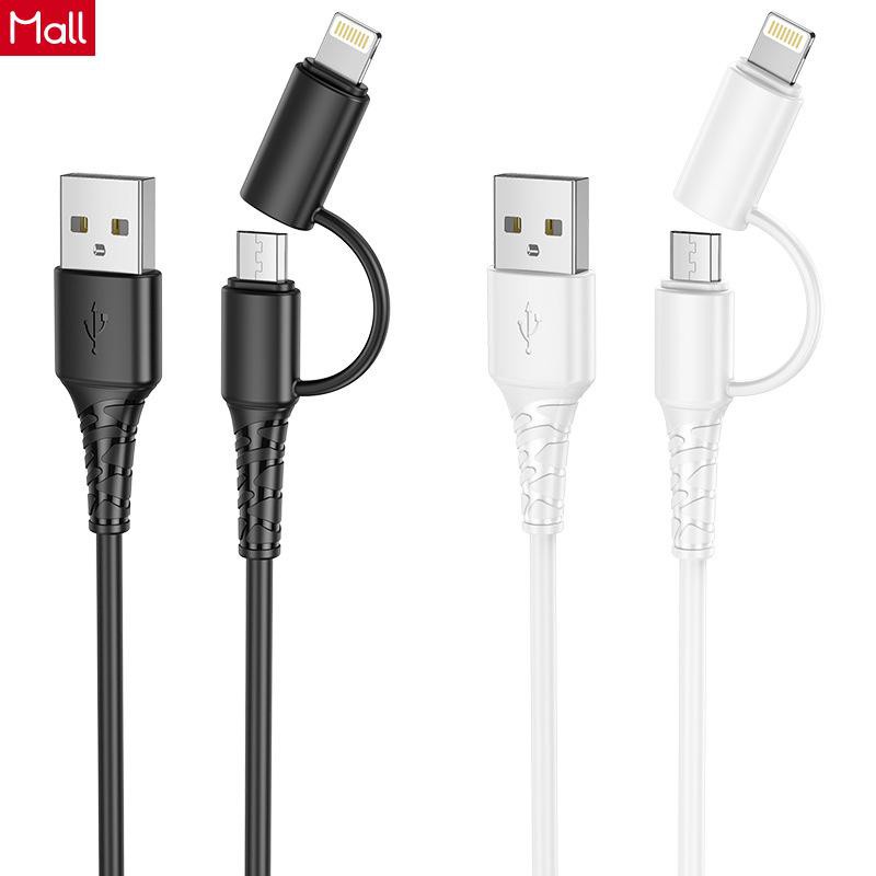Exclusive® HOCO X54 Data Line 2-In-1 Adapter Cable Fast Charging Cable USB To Type-C/Micro/Lightning 