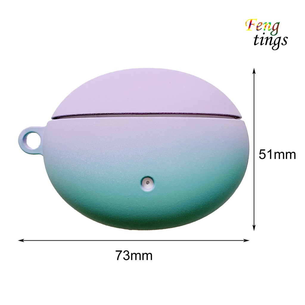 Vỏ bảo vệ hộp sạc tai nghe Huawei Freebuds 4i Bluetooth bằng PC cứng màu gradient chống sốc