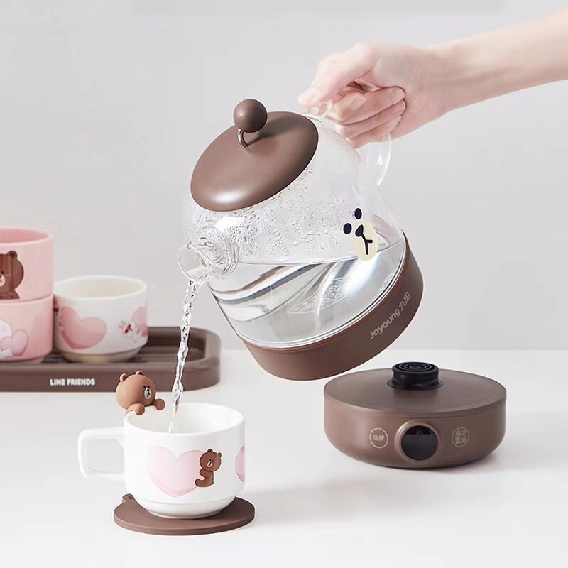 Joyoung / Ấm nước điện vịt Sally gấu Brown