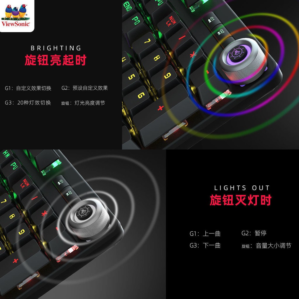 【Sẵn sàng giao hàng】 bàn phím cơ bàn phím cơ bàn phím gamingViewSonic true bàn phím cơ có dây máy tính đ | BigBuy360 - bigbuy360.vn