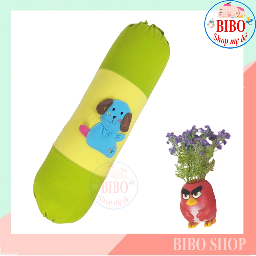 Gối Ôm Cho Bé, Chất Vải Cotton Cara Mềm Mại, Thấm Hút Tốt,Màu Sắc Họa Tiết Đắp Hình Thú Dễ Thương