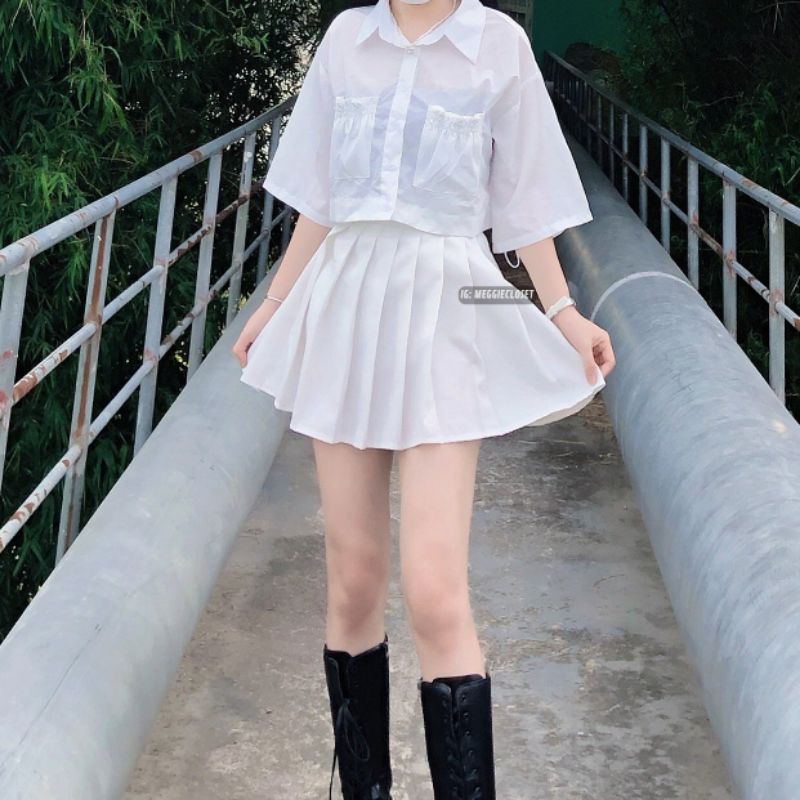 [ ẢNH THẬT ĐỘC QUYỀN MEGGIECLOSET] Áo sơ mi bánh bao