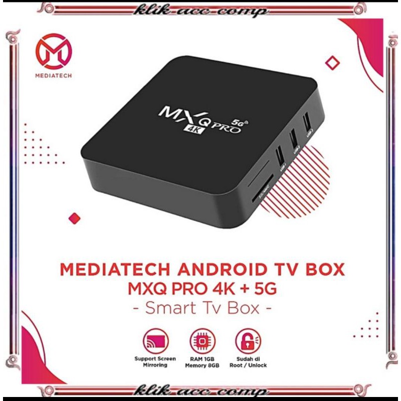 Hộp Tv Thông Minh Mediatech Mxq Pro 4k Plus 5g Android