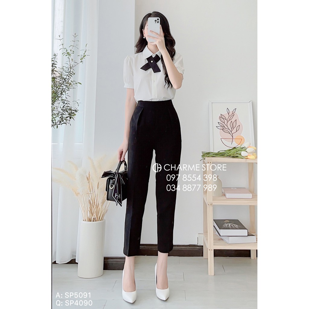 Quần công sở Charme quần 2 ly túi thẳng 4090