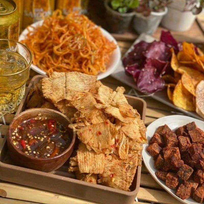 MỰC LÁ XÉ MIẾNG TẨM GIA VỊ ĂN LIỀN