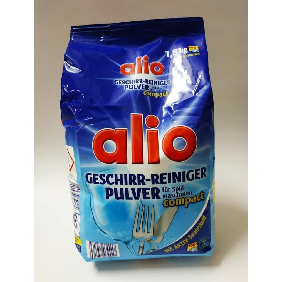 Bột rửa bát Alio 1,8Kg + Bóng Alio 1 lít dùng cho máy rửa bát