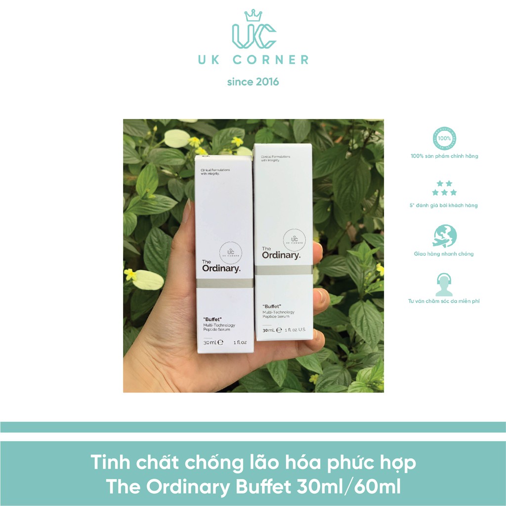 [Serum] Tinh chất chống lão hóa phức hợp The Ordinary Buffet 30ml/60ml + Copper peptides 1% 30ml