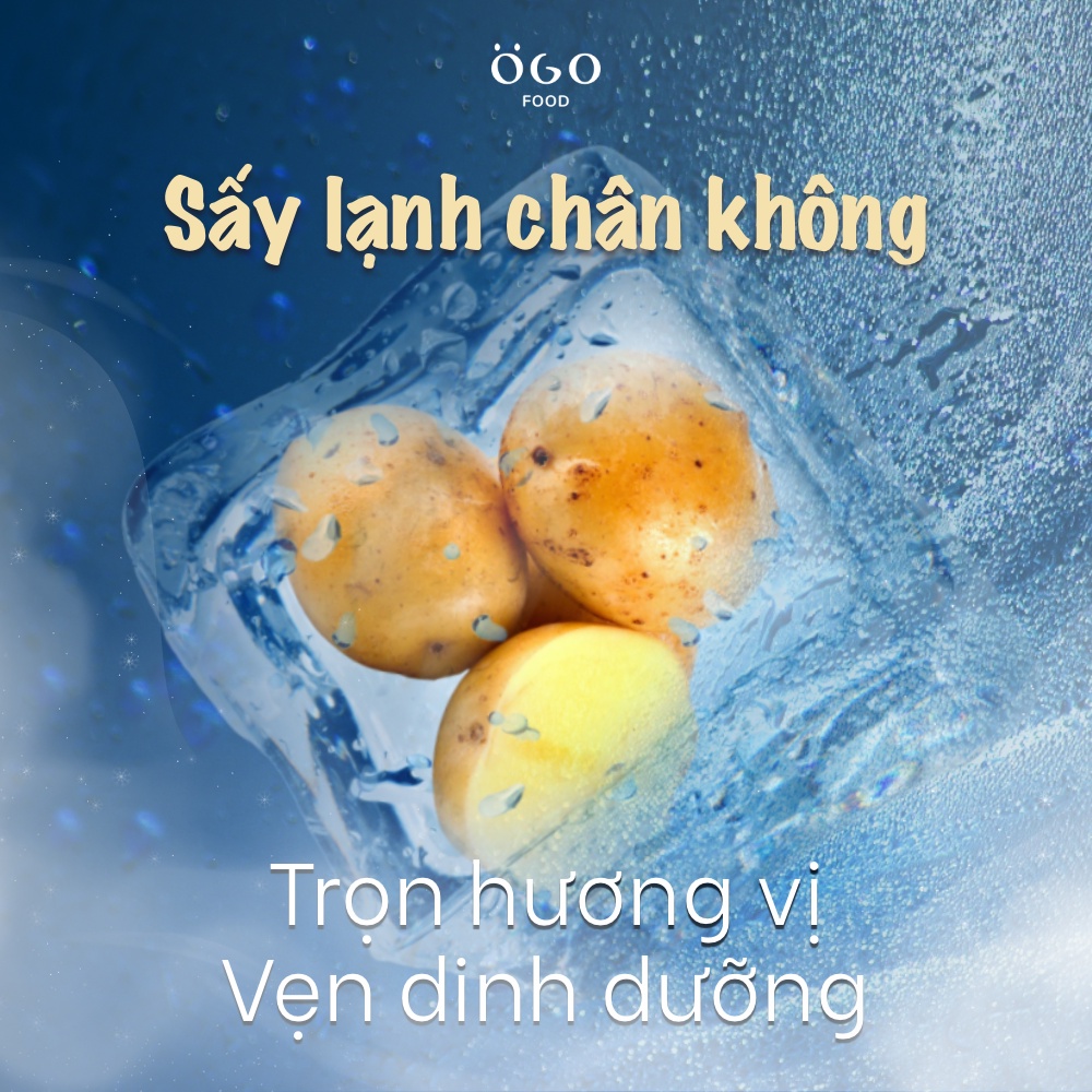 Snack Khoai Tây (Nhiều Vị Lựa Chọn)  Giòn Xốp, Bở-  Sấy Lạnh Chân Không - OGO Food - 200g, 419g