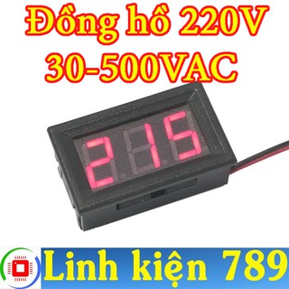Đồng hồ đo điện áp 220v - linh kiện 789
