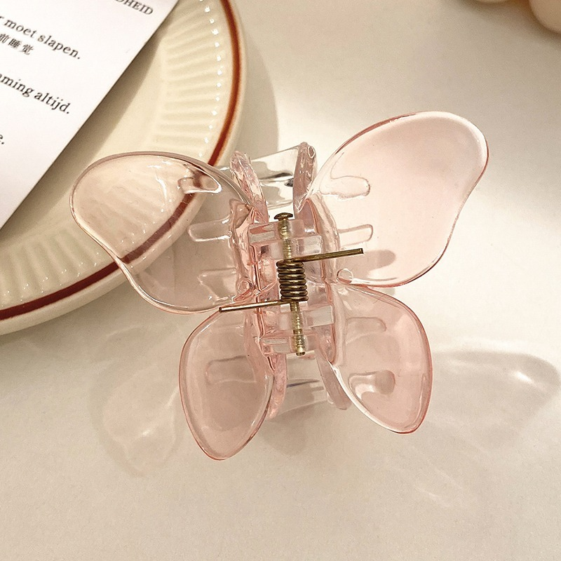 Kẹp tóc nhựa acrylic thiết kế hình cánh bướm