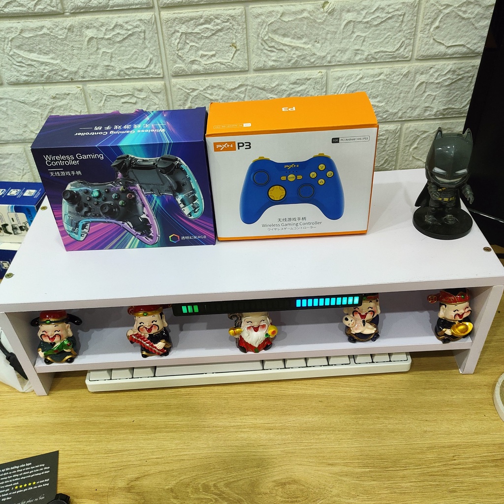 Tay Cầm Chơi Game Không Dây PXN P3, Hỗ Trợ Cả Wireless + USB 2.4, Tương thích với / PS4 / PS3 / PC / IOS MFI / Android