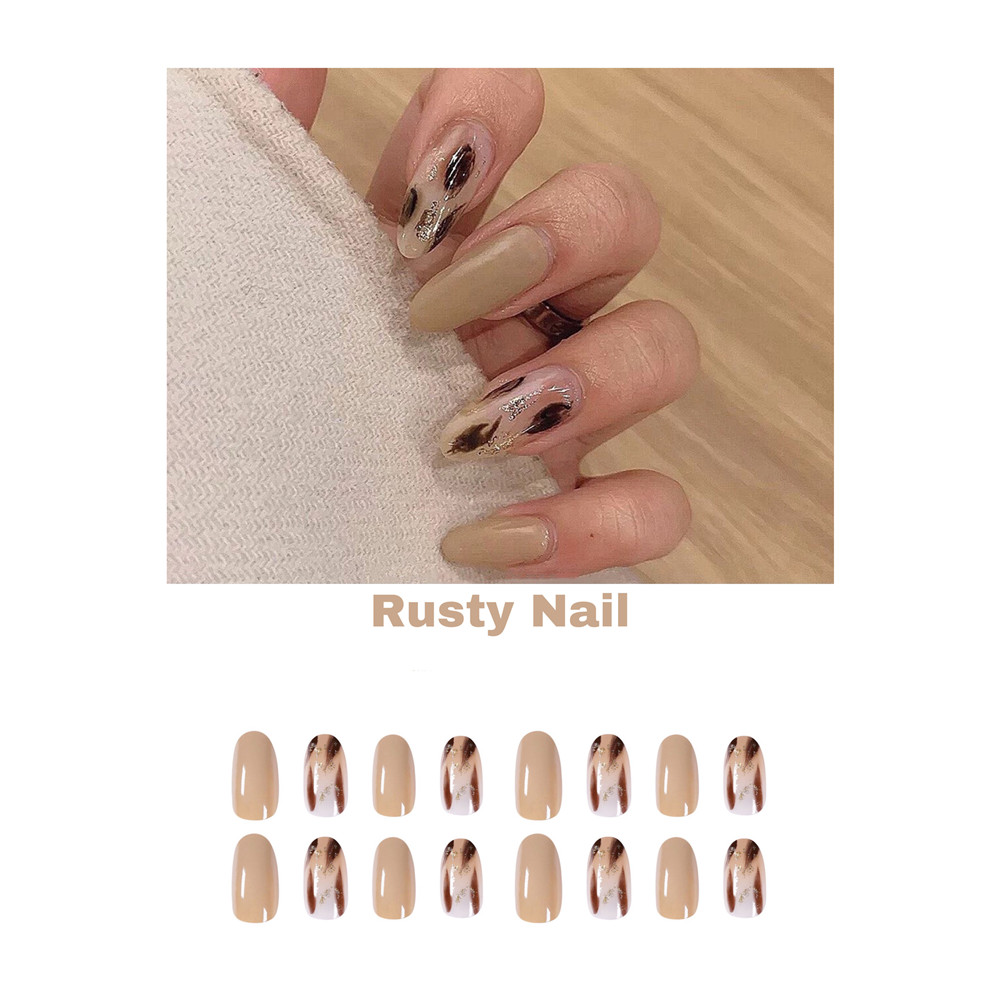 [Hàng mới về] Set 24 móng tay giả trang trí ấn tượng 4 màu sắc tùy chọn