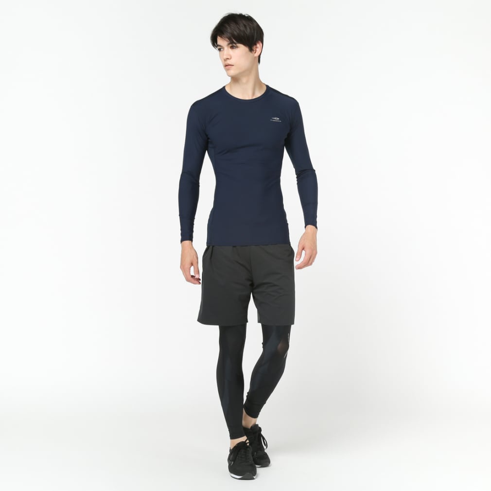 Áo tay dài cổ tròn Combat thể thao Tigora chính hãng Japan 100%, Chống UV 90% chạy bộ, dã ngoại, tập gym, bơi, đá bóng..