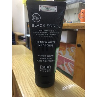 Sữa rửa mặt Nam DABO Black Force (Sạch nhờn ngừa mụn)