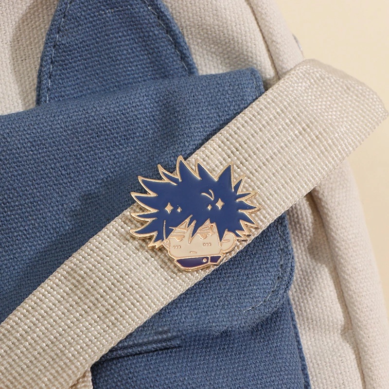 Ghim Cài Áo Kim Loại Phong Cách Anime Jujutsu Kaisen Gojo Satoru Fushiguro Megumi