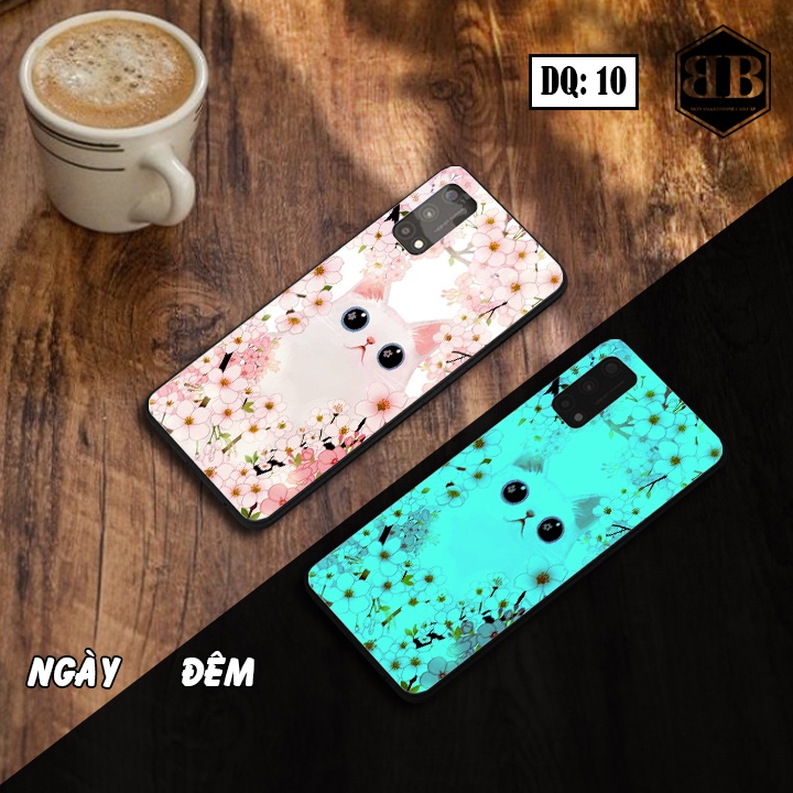 Ốp lưng kính Dạ Quang Realme Q2 / Realme 7 5G / V2 / K7X phát sáng trong đêm sắc màu