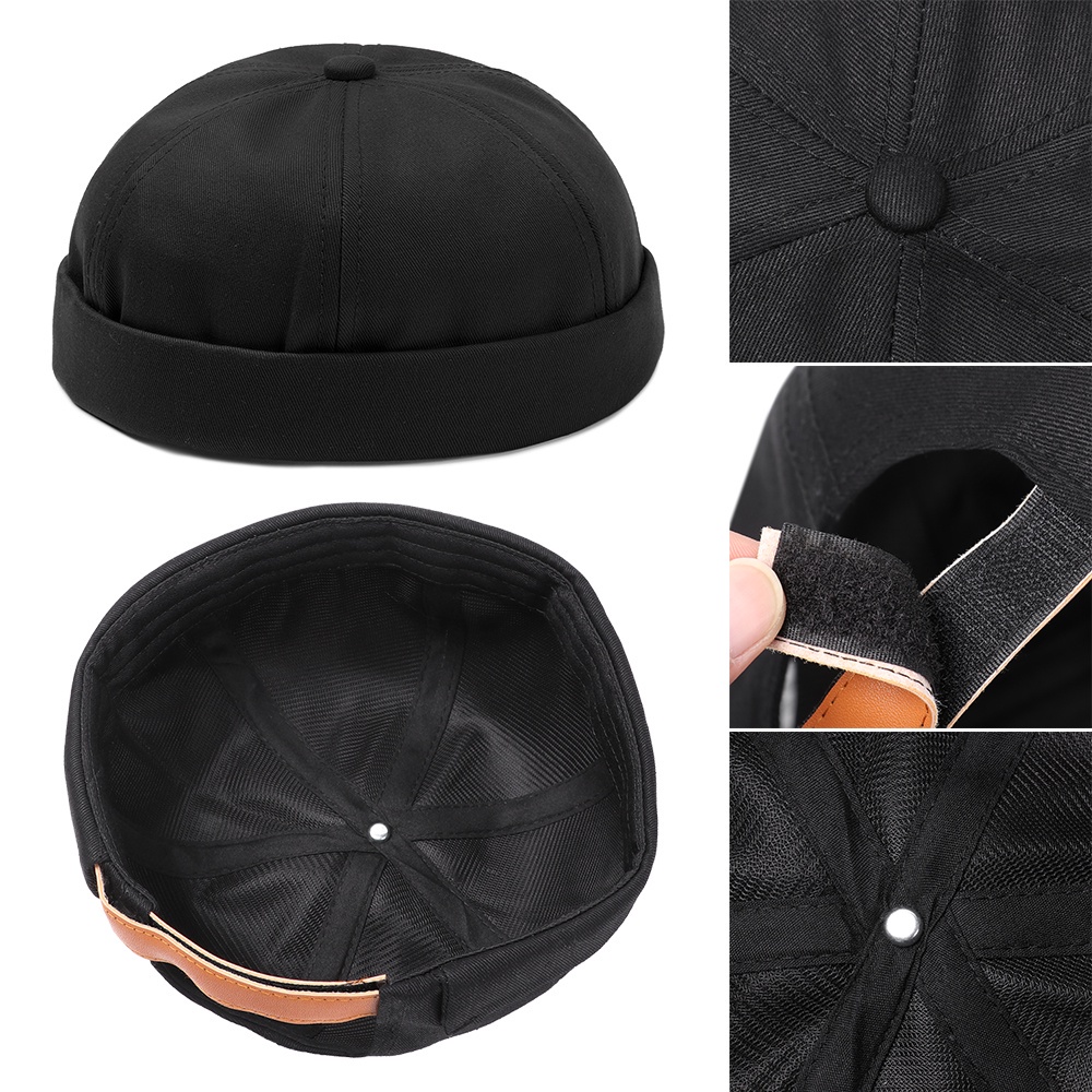 Mũ Lưỡi Trai Cotton Không Vành Phong Cách Hip Hop Thời Trang Mùa Hè Cho Nam Và Nữ