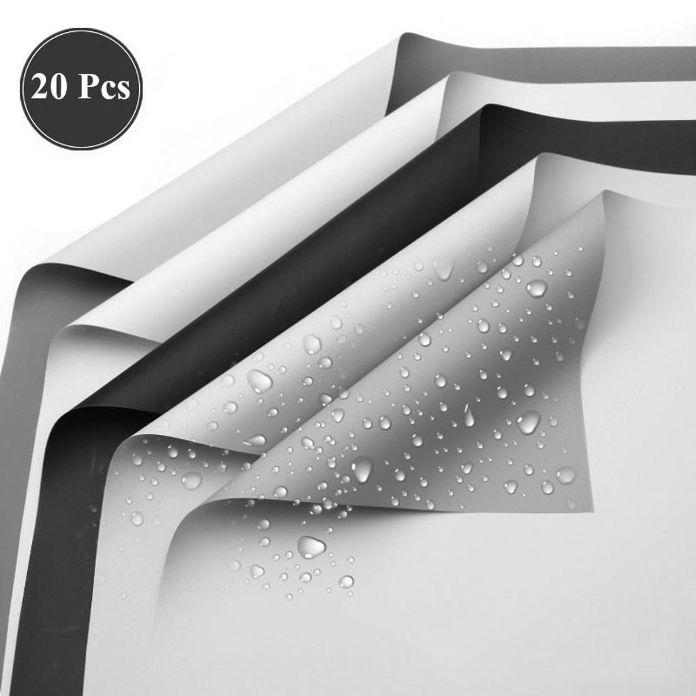 Set 20 Giấy Gói Hoa Hai Tông Màu Trang Trí Tiệc Cưới / Sinh Nhật
