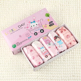 Set 5 quần chíp bé gái mẫu thỏ
