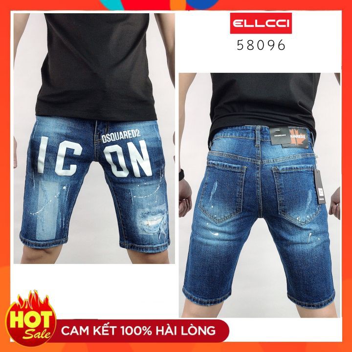 Quần Short Jean Nam DSQ Đẹp Icon Đang Cực HOT Hiện Nay ELLCCI