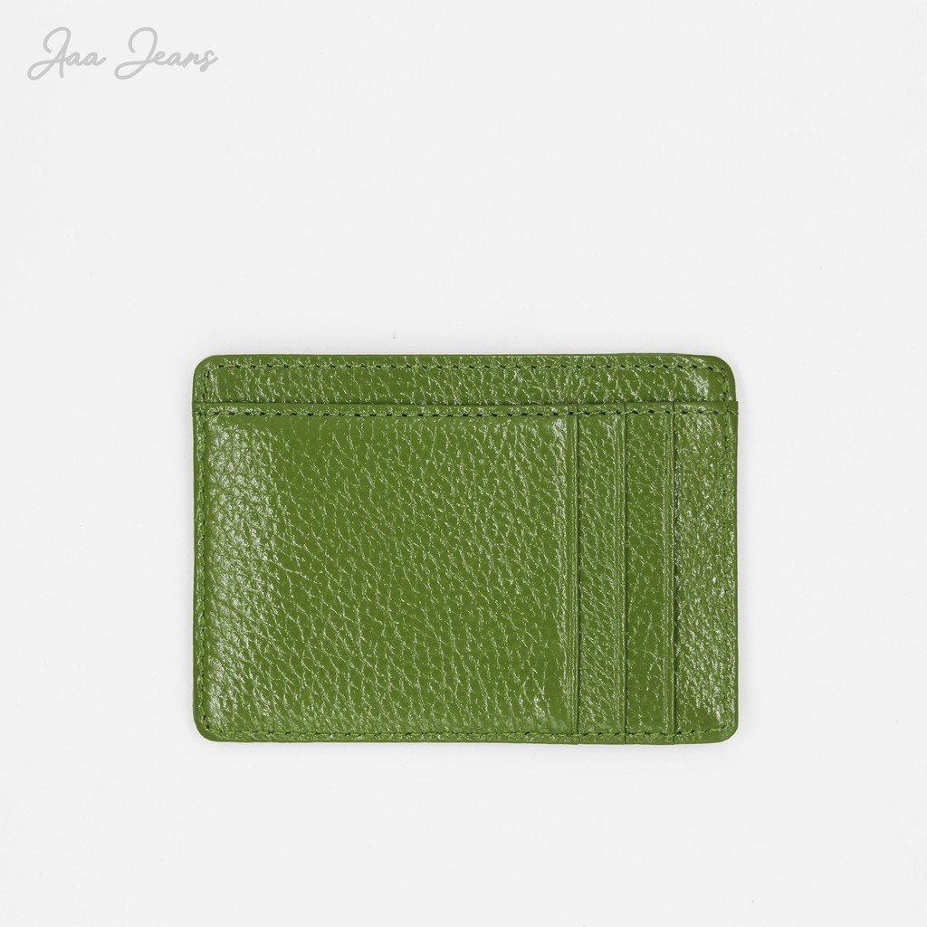 Ví Đựng Thẻ Card Holder Da Thật Genuine Leather Kiểu Dáng Thanh Lịch Aaa Jeans