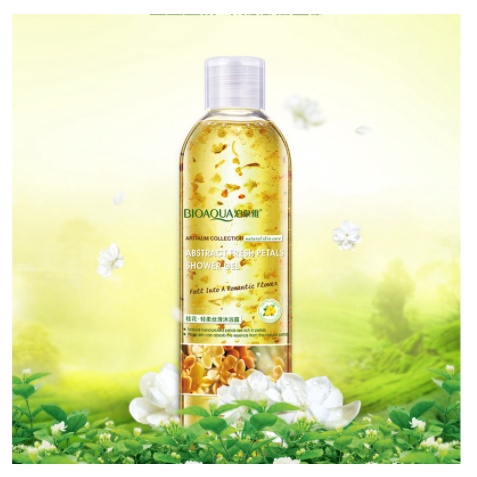 Sữa tắm dưỡng da, làm sạch dịu nhẹ, lưu hương cánh hoa tự nhiên Bioaqua Nội địa trung Princess Beauty