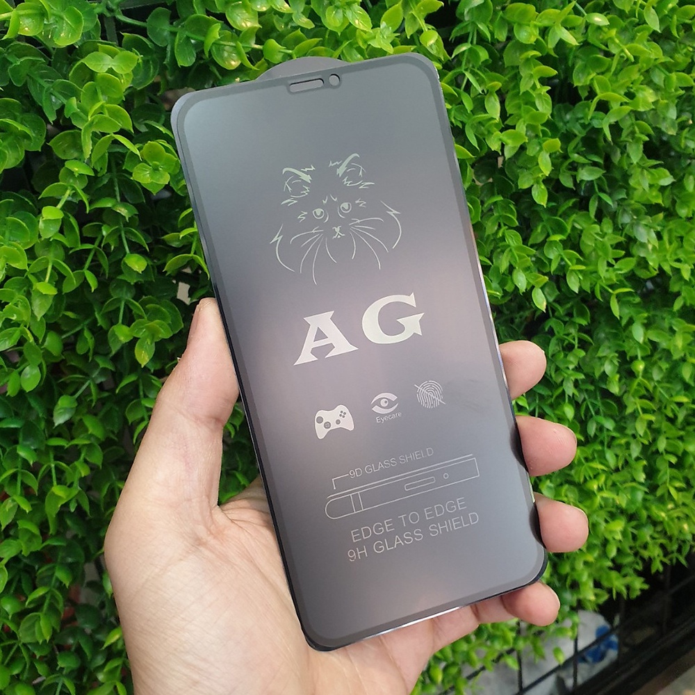 Kính Cường Lực IPHONE CHỐNG VÂN TAY AG Full Màn cho IP 6 6s 7 8 Plus SE X XS XS Max 11 12 13 14 Plus Pro Max