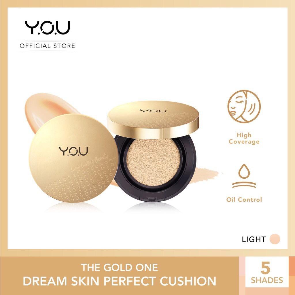 (hàng Mới Về) Phấn Nước Bb Che Phủ Toàn Diện Làm Sáng Da Kiềm Dầu You The Gold One Dream